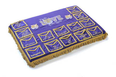 Purple and Gold Tigers Prayer Request Rug